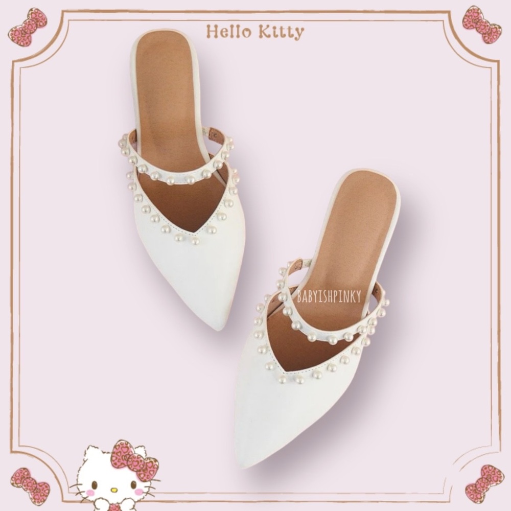 Faux Pearl Flats